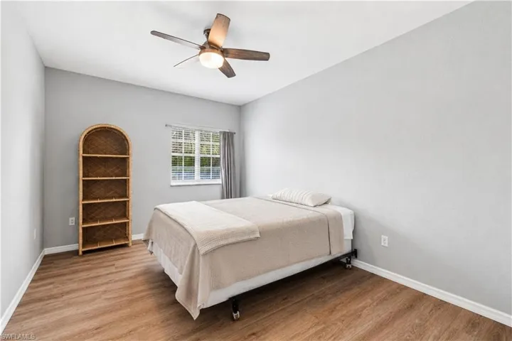 Bedding is virtually staged.