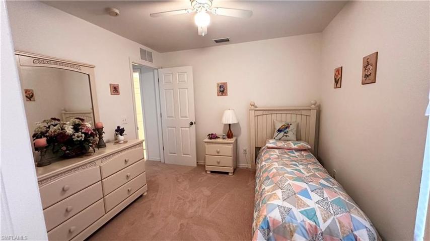 Spare bedroom walk in closet