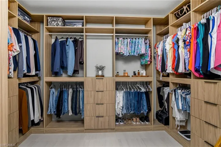 Custom designer closets.