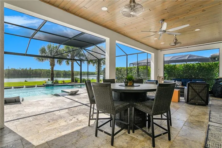 Also included on lanai are remote storm shades for additional protection and recently added 20/20 lanai screens.