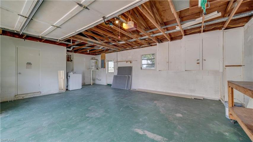 Easy access to the side of the property; through the garage.