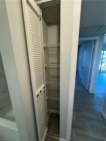 View of linen closet