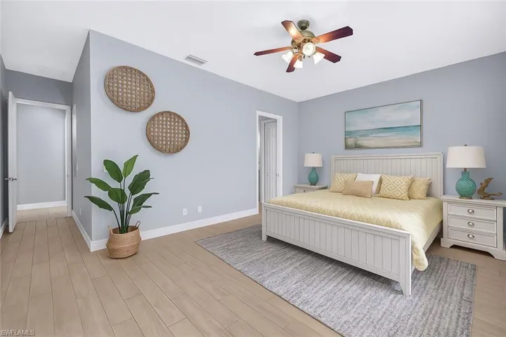 Virtually Staged Primary Bedroom