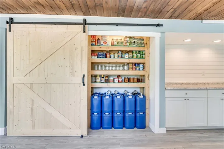 View of storage area