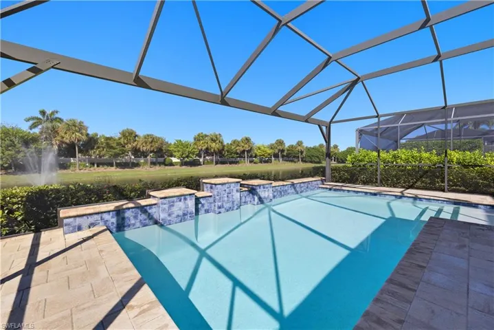 Pool, Screened Lanai Deck Area & Rear View