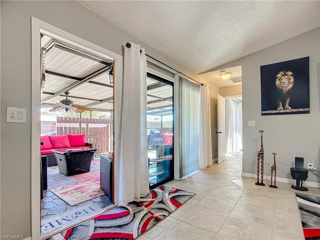 Open living area situated between the two bedrooms