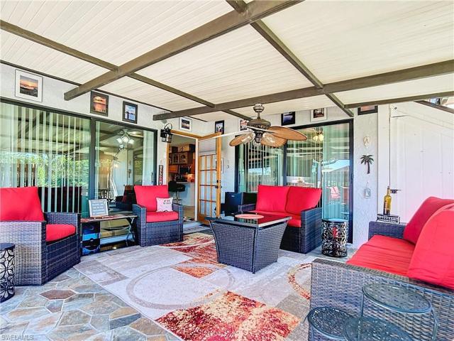 Very large covered area for extra living space