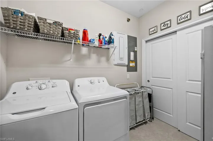Laundry area featuring washer and dryer