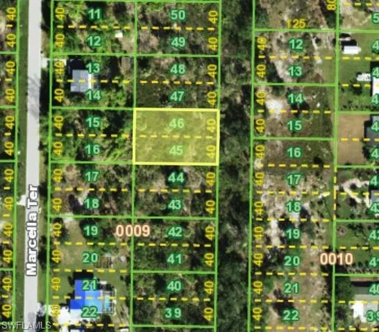 Aerial overview of property's location