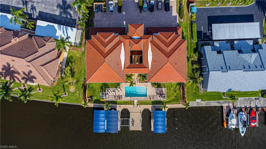 New roof, pool overlooks the waterway