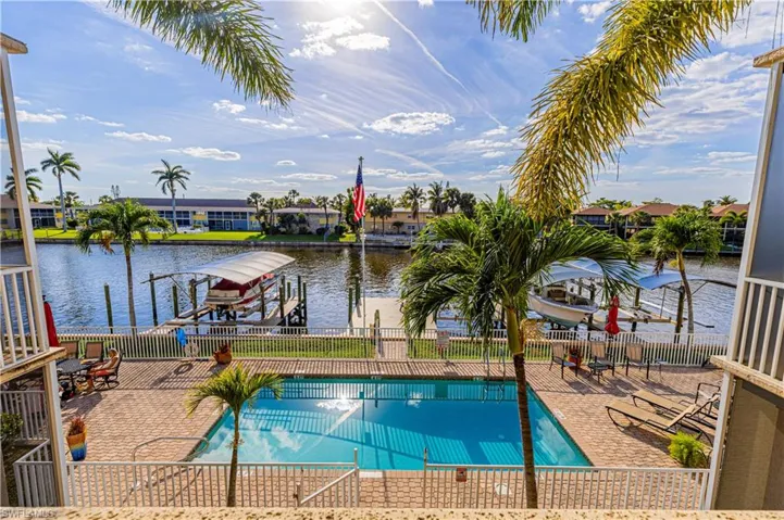 Gorgeous heated pool has the sunset views over the water!