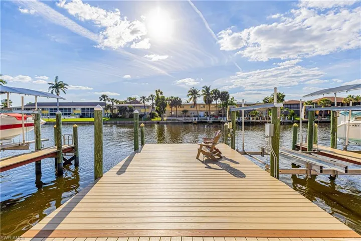 high end composite decking offers a great common space to fish or lounge down by the water