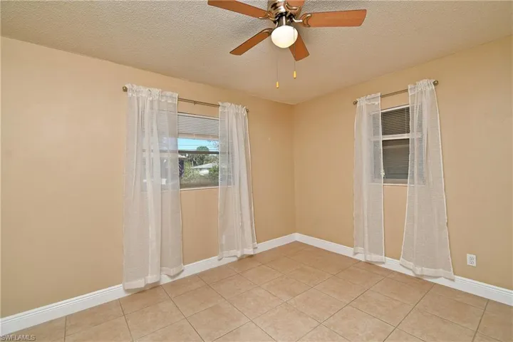 Bedroom 1 with Celling Fan