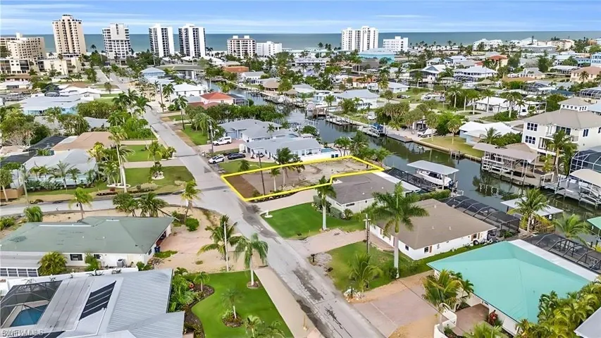 Aerial view with a water view and a view of city VIRTUALLY EDITED