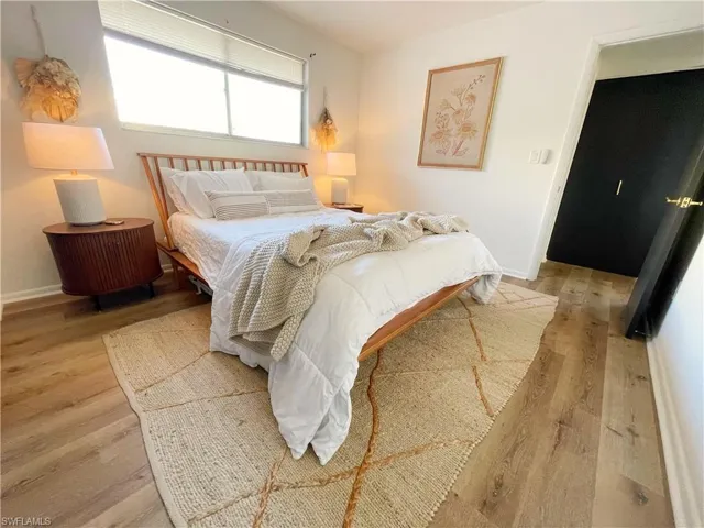 Bedroom featuring light wood-type flooring