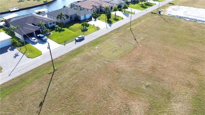 Aerial view of residential area