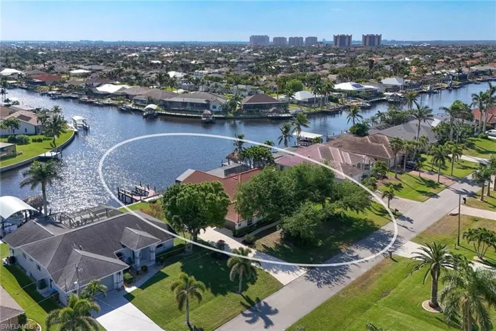 Bird's eye view featuring a residential view and a water view. This is an opportunity of a lifetime to enjoy this view each day!  Watch the manatee play in your back yard.