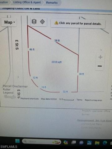Lot dimensions