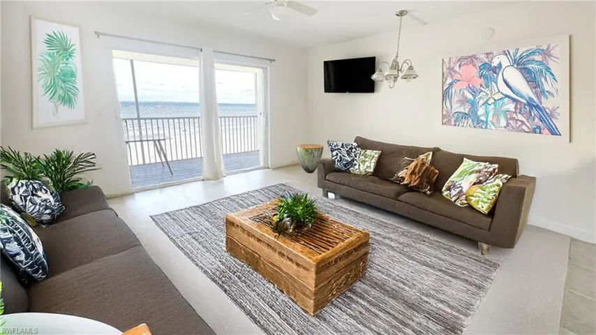 Furnished rendering of the living area