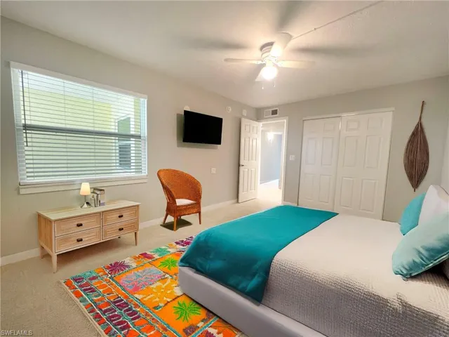 Furnished rendering of the bedroom
