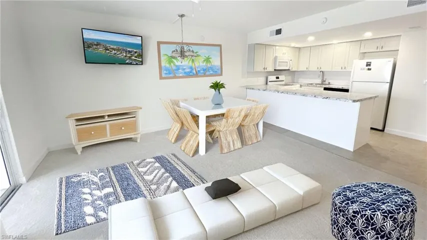 Furnished rendering of the living area