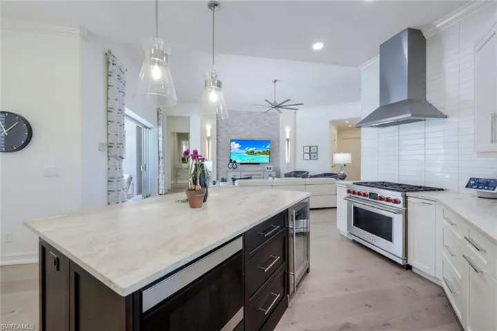 New kitchen cabinets and counters and Wolf Oven