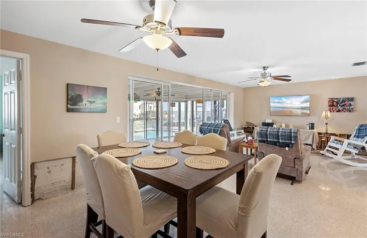 View of dining room
