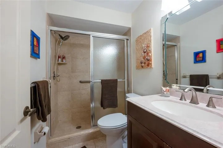Guest bath with walk in shower