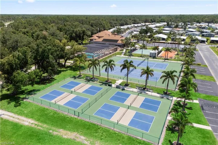 Enjoy access to pristine tennis and pickleball courts, perfect for players of all skill levels looking to stay active and connect with neighbors in a lively, social setting.