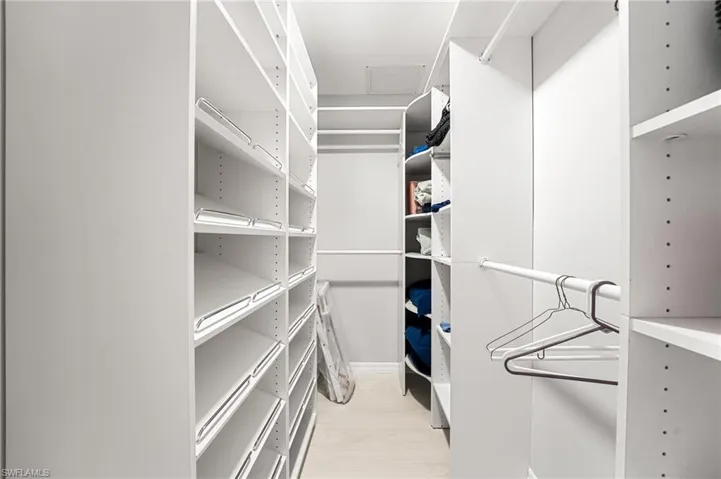 View of spacious closet