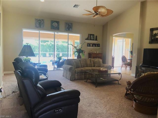 From front entrance looking at pool & lanai