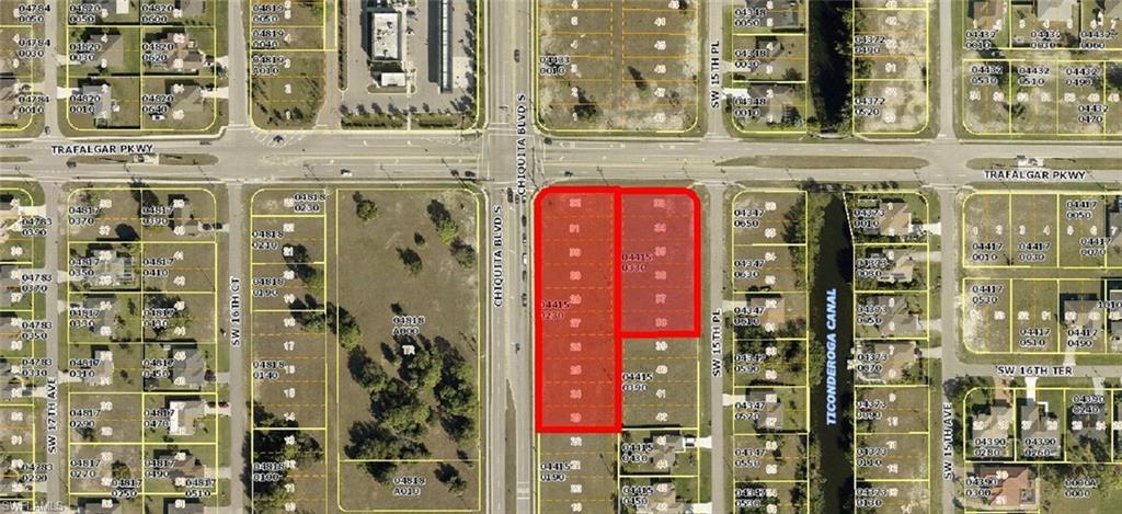 Chiquita Bl and Trafalgar Pkwy aerial