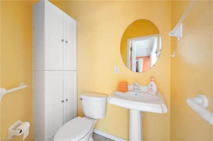 Half bathroom featuring toilet