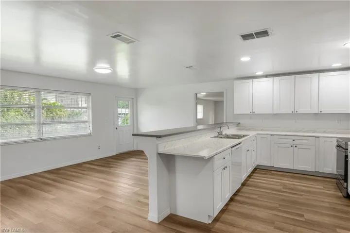 Entertain guests while admiring canal views.