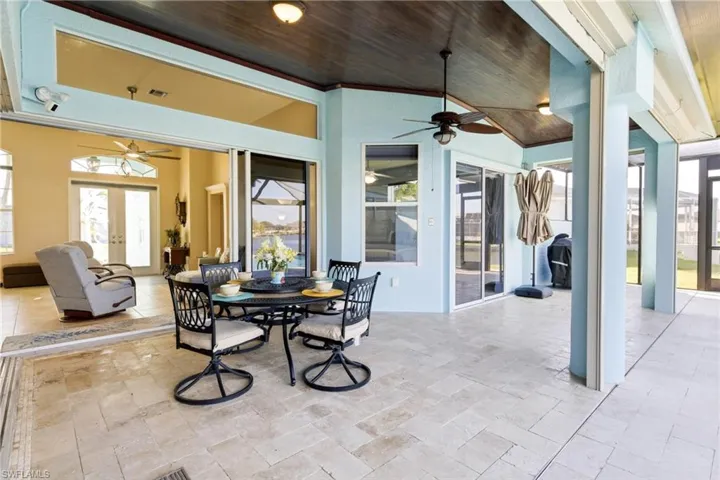 The perfect outdoor living space to relax, dine, and entertain year-round.