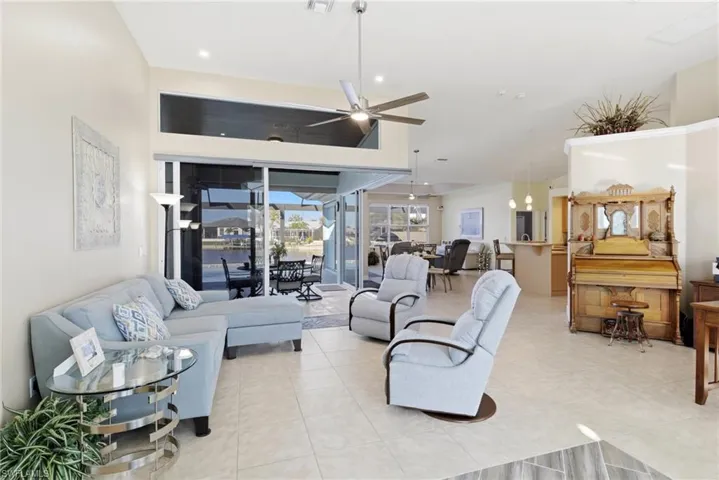Relax and unwind while enjoying tranquil canal views from this inviting gathering space.