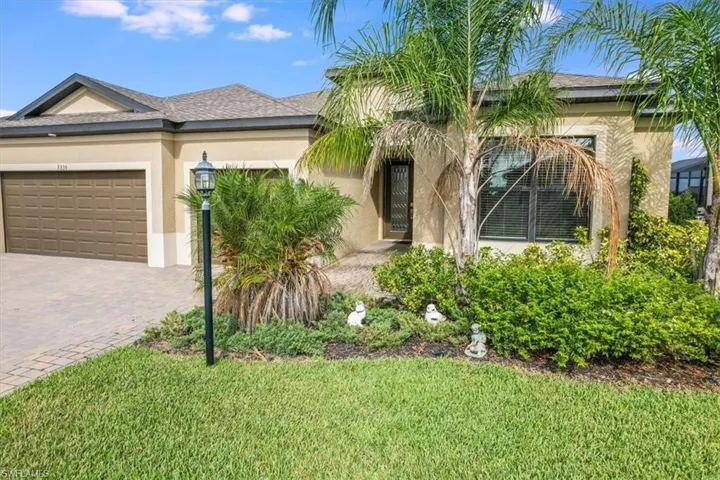 Landscaped front yard
