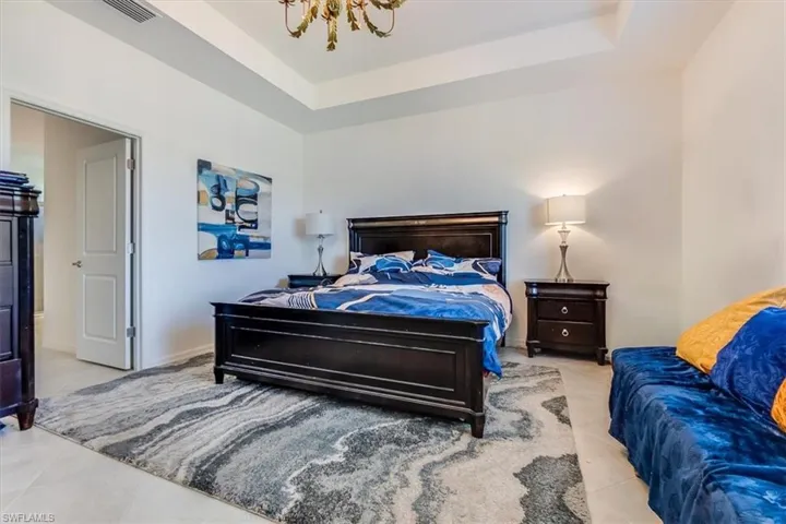 Primary bedroom with sitting area