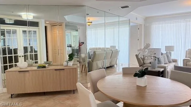Open to living area