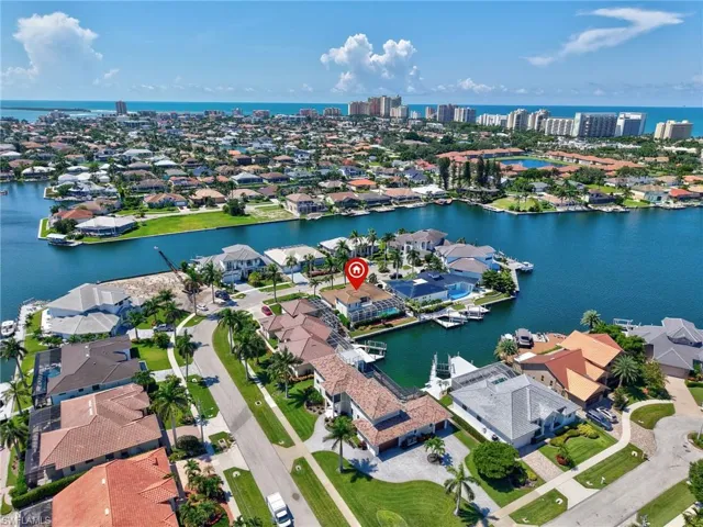 View of urban area with a nearby body of water and nearby suburban area