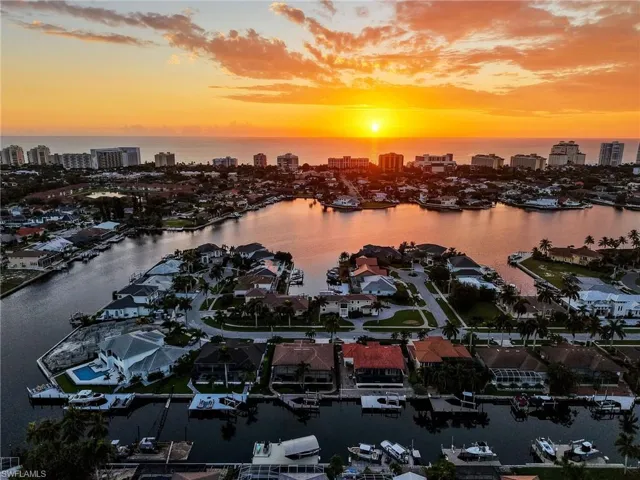 View of urban area with a nearby body of water and nearby suburban area