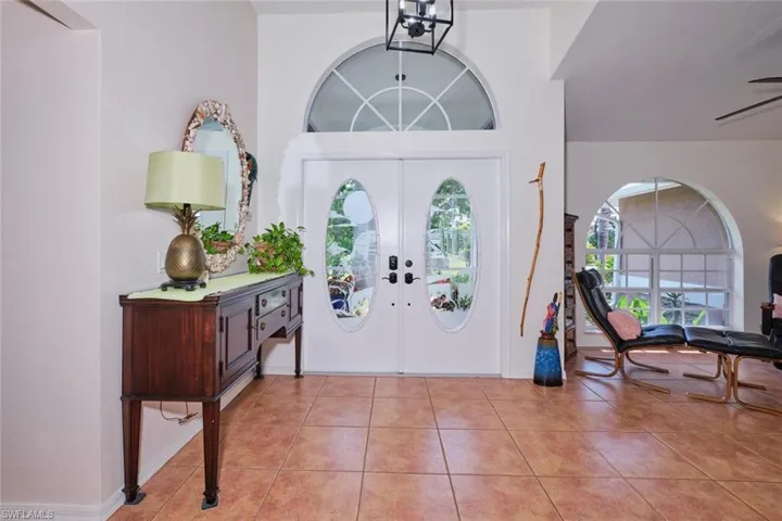 Beautiful Double French Door Entry.