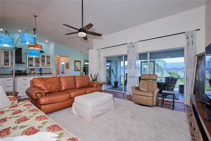 Living Room with Pocket Sliding Glass Doors
