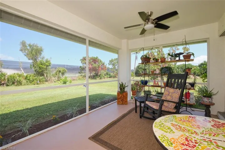 Screened lanai.