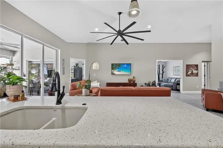 Kitchen view Living Room
