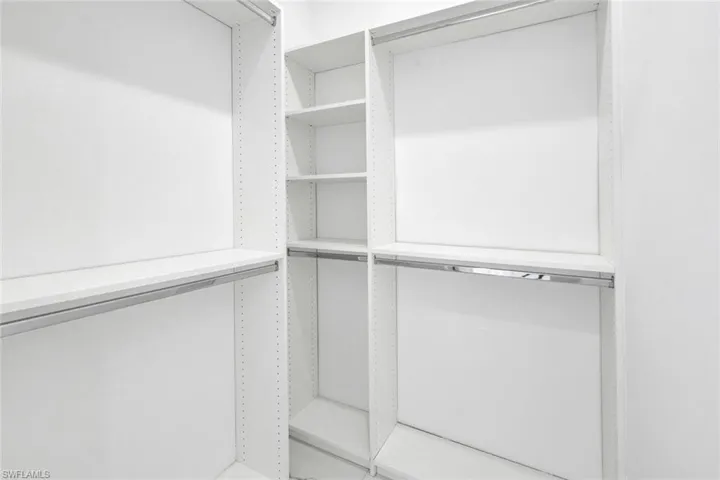 View of spacious closet