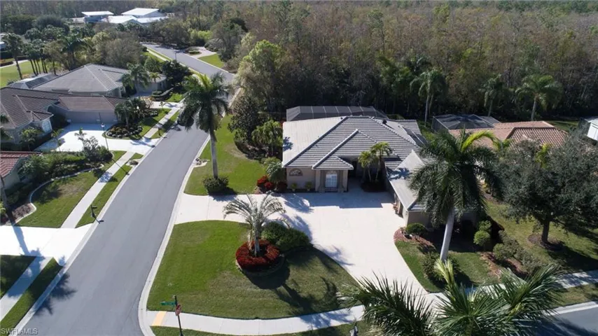 Birds eye view of property