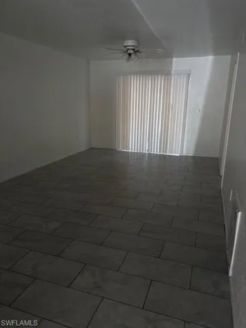 Unfurnished room with ceiling fan