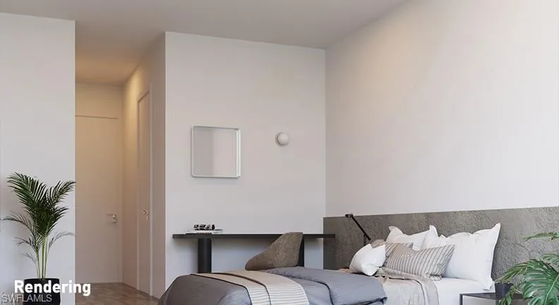 Primary bedroom rendering