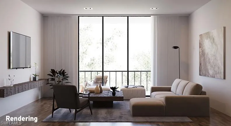 rendering of living room